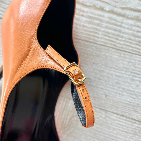 Pierre Hardy Colorblock Peep Toe Stiletto Pumps | Size 38 - Picture 4 of 11